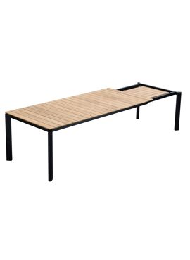 Roma table extendable Black Teak 220/280x100